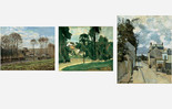 Camille Pisarro. Old Convent, Les Mathurins, Pontoise. 1873 Paul Cézanne. Road at Pontoise. 1875 Camille Pissarro. Rue de l'Hermitage, Pontoise. 1874