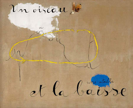Joan Miró. _Un Oiseau poursuit une abeille et la baisse_. Paris, January–mid-February 1927.