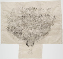 Etching on ten attached sheets of handmade Nepalese paper
 Composition and sheer(overall): 71 1/2" x 6' 4 3/8" (181.6 x 194 cm)
 Publisher: unpublished
 Printer: Columbia University, New York
 Edition: several known variants (including red and black relief-printed examples)
 The Museum of Modern Art, New York. Lily Auchincloss Fund, 2003
 ©Kiki Smith