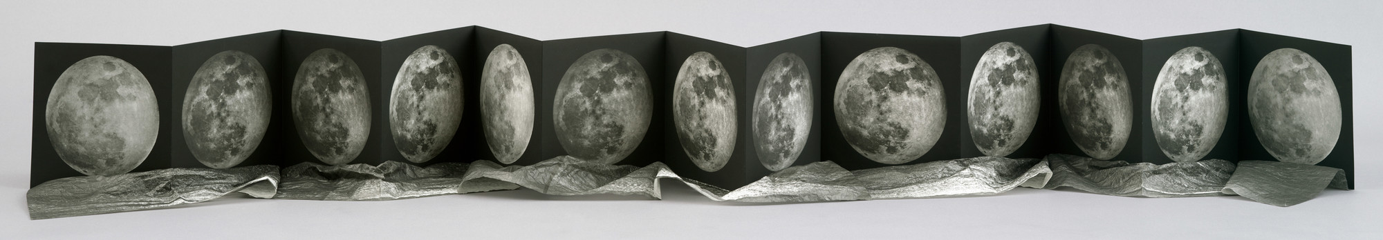 Book of accordion-folded photogravure on mold-made Hahnemuhle paper and attached photolilthograph on handmade Japanese paper
Page: 9 11/16 x 9 11/16" (24.3 x 24.3 cm); unfolded: 19 1/4" x 10' 6 1/4" (48.9 cm x 320.7 cm)
Published and printer: The LeRoy Neiman Center for Print Studies, Columbia University, New York
Edition: 39
The Museum of Modern Art, New York. Mary Ellen Meehan Fund, 1999
©Kiki Smith