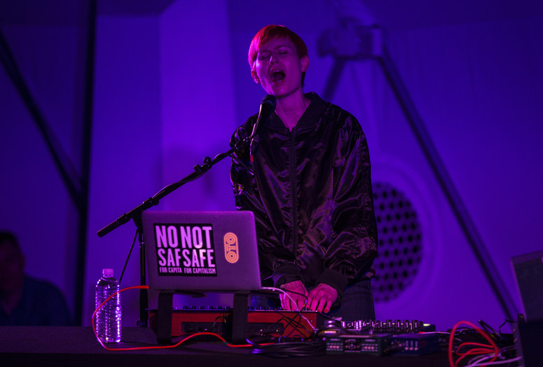 Jenny Hval on March 17, 2018. Presented at MoMA PS1 as part of VW Sunday Sessions 2017-2018. Photography: Maria Baranova.
