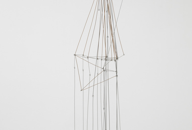 Gego (Gertrud Goldschmidt). Stream no. 7. Chorro no. 7. 1971. Iron and aluminum, 86 × 16 × 16&#34; (218.5 × 40.7 × 40.7 cm). Promised gift of Patricia Phelps de Cisneros through the Latin American and Caribbean Fund in honor of Susan and Glenn Lowry. © 2018 Fundación Gego