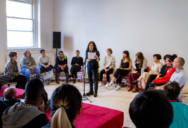 Vaginated Chairs on April 1, 2018. Presented at MoMA PS1 as part of VW Sunday Sessions 2017-2018. Photograph: Derek Schultz.