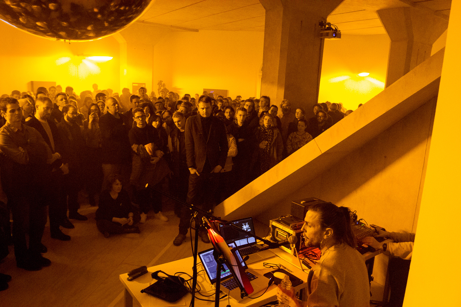 New Lecture-Performance by Mark Leckey March 5, 2017, presented at MoMA PS1 as part of VW Sunday Sessions 2016-2017. Photo by Derek Schultz.