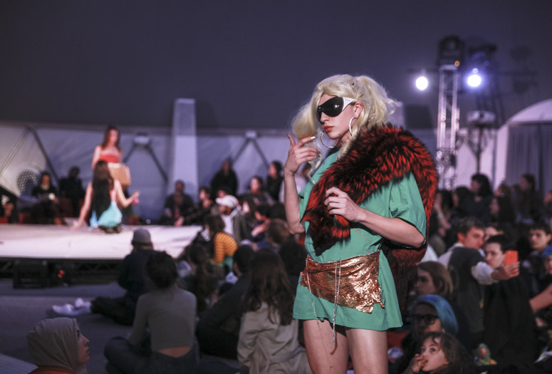 Crumbling World Runway on February 5, 2017. Presented at MoMA PS1 as part of VW Sunday Sessions 2016-2017. Photograph: Charles Roussel.