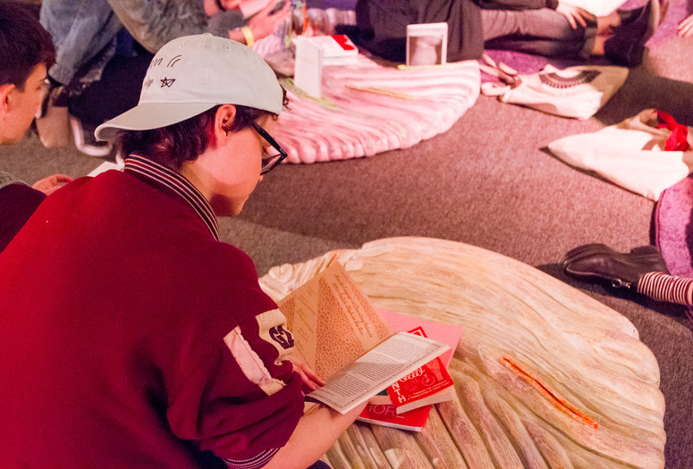 Past and Future Fictions Workshop on April 1, 2018. Presented at MoMA PS1 as part of VW Sunday Sessions 2017-2018. Photograph: Derek Shultz.
