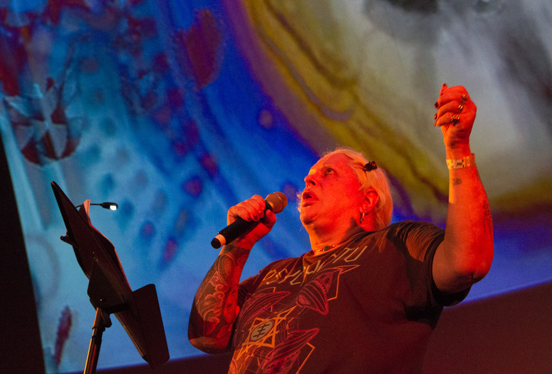 Between 0 and 1: Remixing Gender, Technology, and Music Part Three on February 26, 2017. Presented at MoMA PS1 as part of VW Sunday Sessions 2016-2017. Photograph: Derek Schultz.