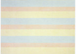 Agnes Martin. With My Back to the World. 1997. Synthetic polymer paint on canvas, six panels, each 60 x 60&#34; (152.5 x 152.5 cm). Fractional and promised gift of the Ovitz Family Collection. © 2018 Estate of Agnes Martin/Artists Rights Society (ARS), New York