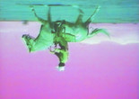 Still from Bruce Nauman. Green Horses. 1988. Video installation (color, 59:40 min.) with two color video monitors, two DVD players, video projector, and chair, dimensions variable. Purchased jointly by the Albright-Knox Art Gallery, with funds from the Bequest of Arthur B. Michael, by exchange; and the Whitney Museum of American Art, New York, with funds from the Director’s Discretionary Fund and the Painting and Sculpture Committee, 2007. © 2018 Bruce Nauman/Artists Rights Society (ARS), New York. Photo: Ron Amstutz