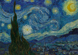 Vincent van Gogh. The Starry Night. Saint Rémy, June 1889. Oil on canvas, 29 x 36 1/4″ (73.7 x 92.1 cm). The Museum of Modern Art, New York. Acquired through the Lillie P. Bliss Bequest