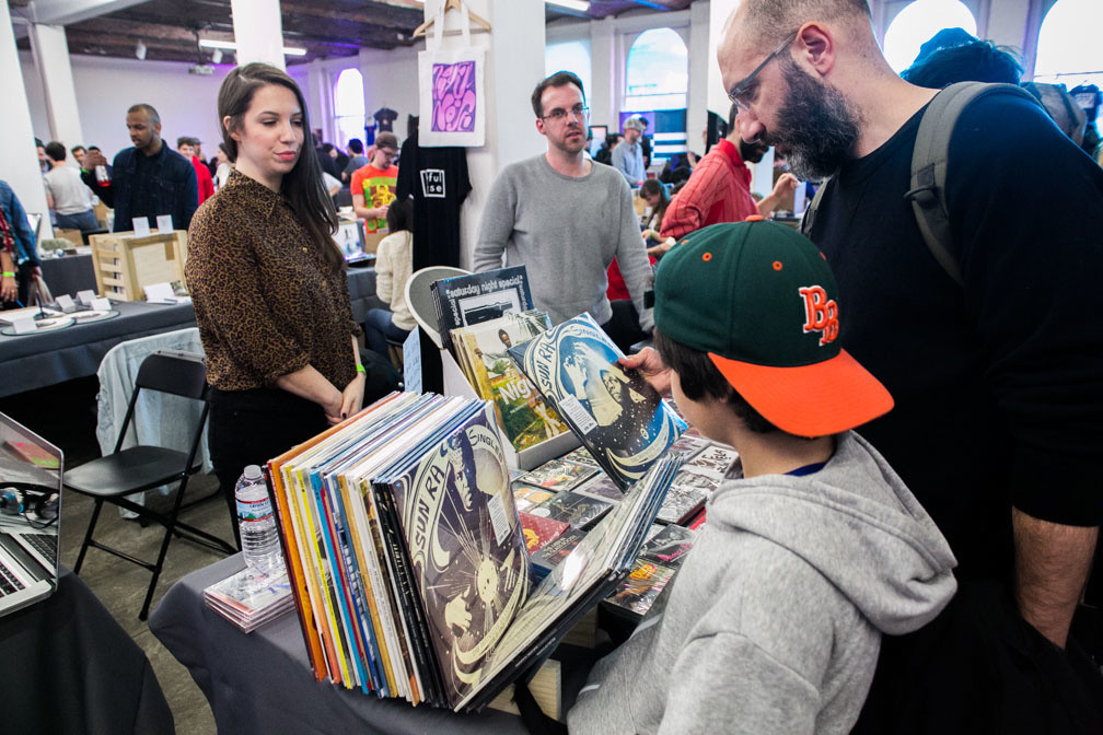 Come Together: Music Festival and Label Market on March 24, 2018. Presented at MoMA PS1 as a part of VW Sunday Sessions 2017-2018. Photograph: Kevin Aranibar.