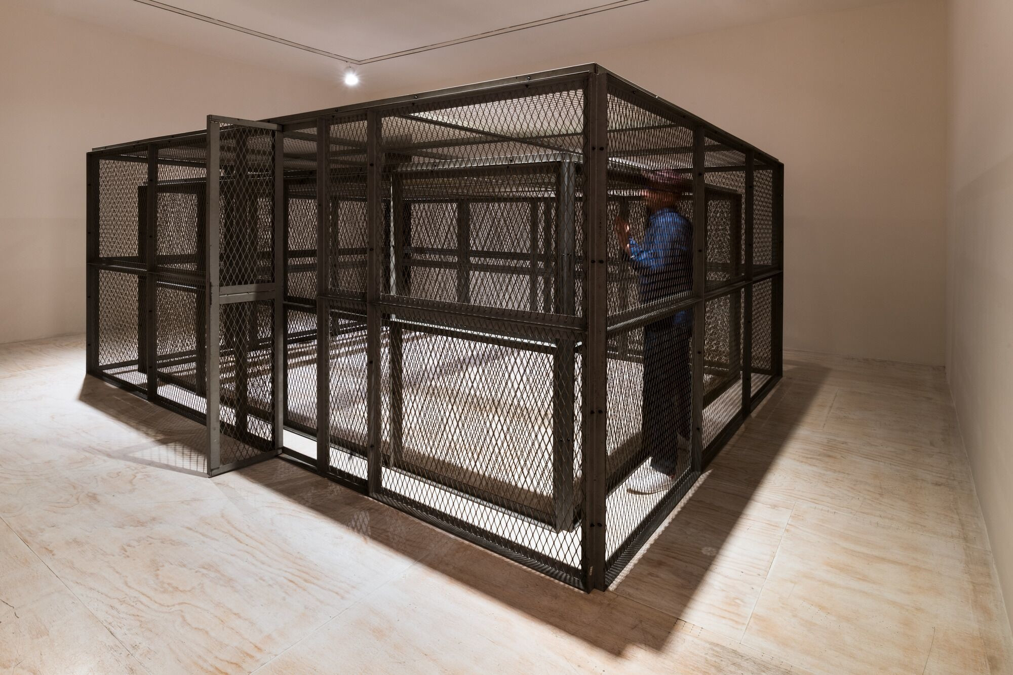 Bruce Nauman. Double Steel Cage Piece. 1974