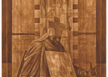 Charles White. Black Pope (Sandwich Board Man). 1973. Oil wash on board, 60 x 43 7/8&#34; (152.4 x 111.4 cm). Richard S. Zeisler Bequest (by exchange), The Friends of Education of The Museum of Modern Art, Committee on Drawings Fund, Dian Woodner, and Agnes Gund. © 2018 The Charles White Archives