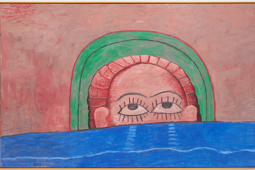Philip Guston. Source. 1976. Oil on canvas, 6' 3" x 9' 9" (190.5 x 297.2 cm). Gift of Edward R. Broida in honor of Uncle Sidney Feldman. © 2018 The Estate of Philip Guston