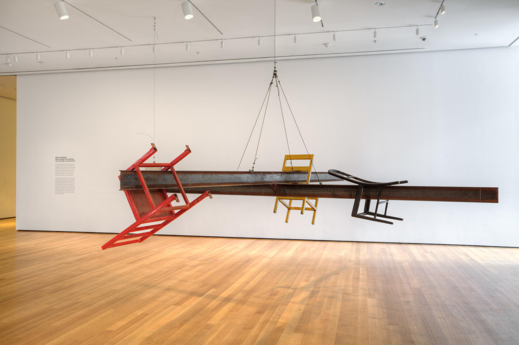 Bruce Nauman. White Anger, Red Danger, Yellow Peril, Black Death. 1984.