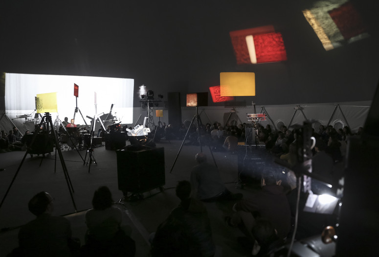 Rosa Barba. White Museum - Live on April 10, 2016. Presented at MoMA PS1 as part of VW Sunday Sessions 2015-2016. Photograph: Charles Roussel.