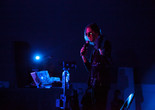 Grouper and William Basinski on March 20, 2016. Presented at MoMA PS1 as part of VW Sunday Sessions 2015-2016. Photograph: Charles Roussel.
