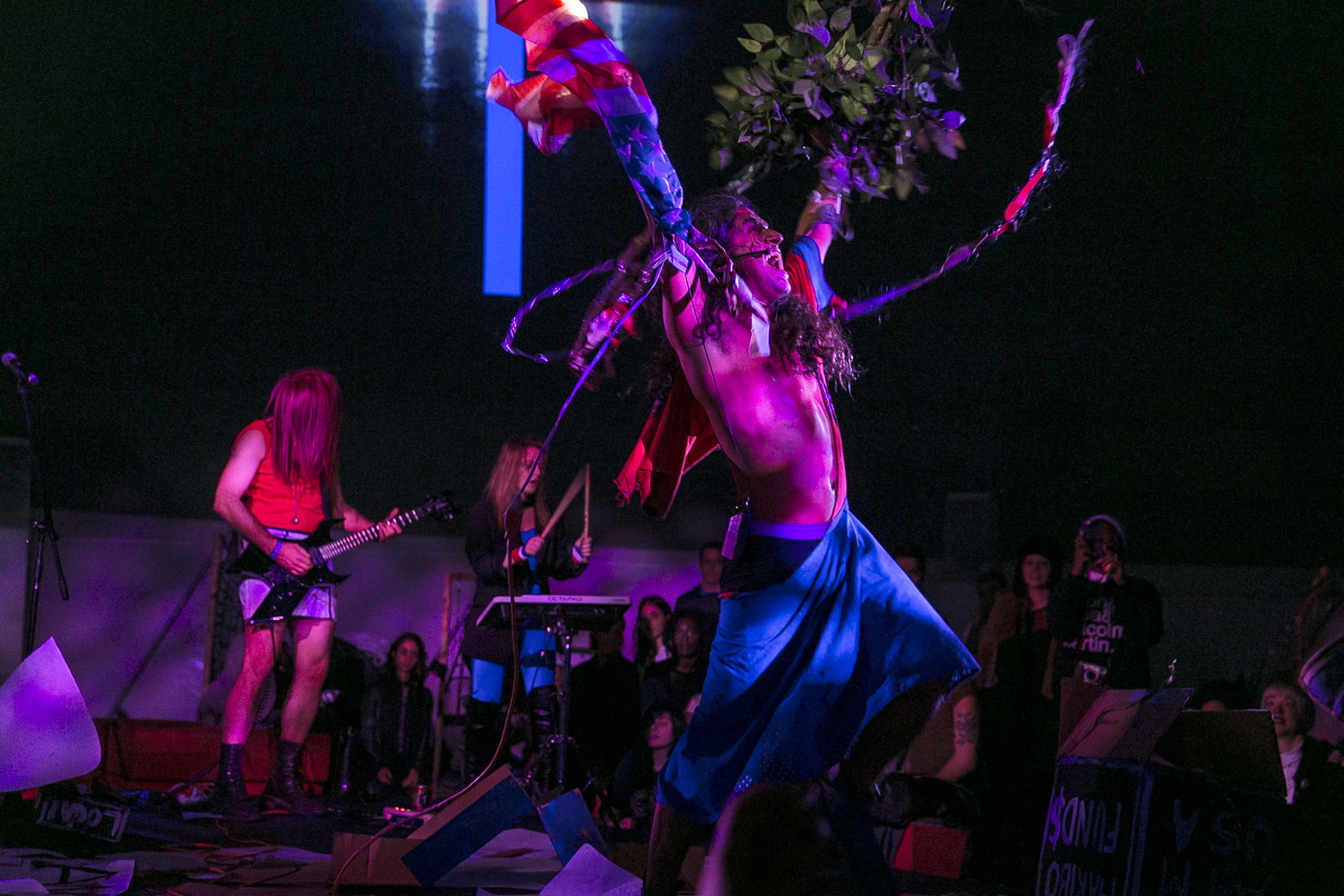 XPRM/E/N/TAL with Raul de Nieves & gage of the boone on January 10, 2016, presented at MoMA PS1 as part of VW Sunday Sessions 2015-2016. Photo by Charles Roussel.