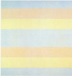 Agnes Martin. With My Back to the World. 1997. Synthetic polymer paint on canvas, six panels, each 60 x 60" (152.5 x 152.5 cm). Fractional and promised gift of the Ovitz Family Collection