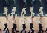 Bruce Nauman. Contrapposto Studies, i through vii. 2015/16. Seven-channel video (color, sound, continuous duration), dimensions variable. Jointly owned by The Museum of Modern Art, New York, acquired in part through the generosity of Agnes Gund and Jo Carole and Ronald S. Lauder; and Emanuel Hoffmann Foundation, on permanent loan to Öffentliche Kunstsammlung Basel. © 2018 Bruce Nauman/Artists Rights Society (ARS), New York. Photo courtesy the artist and Sperone Westwater, New York