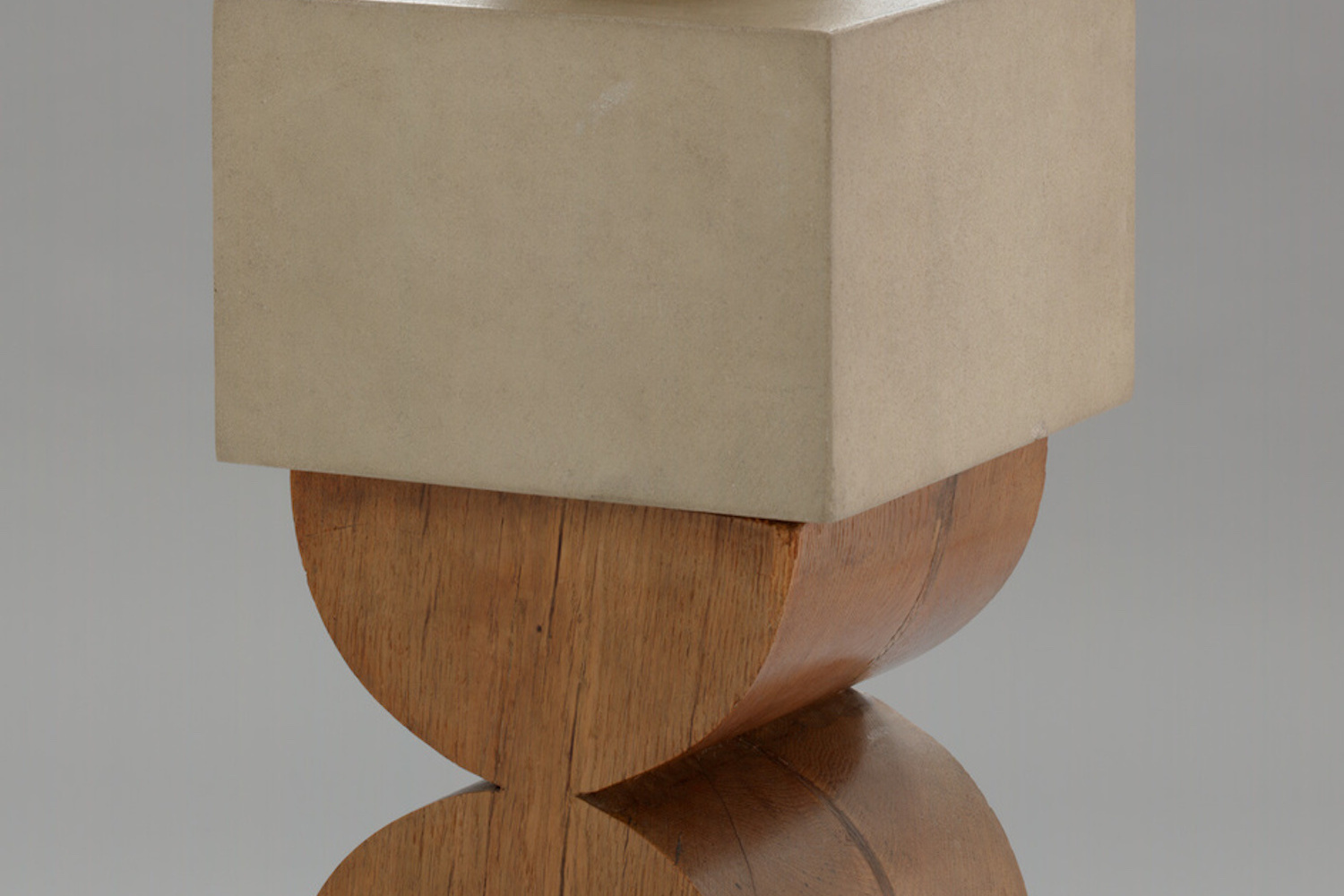 Constantin Brancusi. Young Bird. 1928. Bronze, 16 x 8 1/4 x 12" (40.5 x 21 x 30.4 cm), on a two-part pedestal of limestone, 9 1/4" (23.5 cm) high, and oak, 23 3/4" (60.3 cm) high (carved by the artist), 16 × 8 1/4 × 12" (40.6 × 21 × 30.5 cm); other (stone): 9 1/4" (23.5 cm); pedestal (overall): 36 × 13 1/2 × 14" (91.4 × 34.3 × 35.6 cm). Gift of Mr. and Mrs. William A. M. Burden. © Succession Brancusi - All rights reserved (ARS) 2018