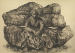 Charles White (American, 1918–1979). General Moses (Harriet Tubman). 1965. Ink on paper, 47 × 68″ (119.4 × 172.7 cm). Private collection. © The Charles White Archives. Photo courtesy of Swann Auction Galleries