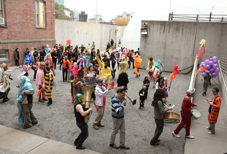 The First Annual Artists’ Halloween Carnival and Parade on October 28, 2012. Presented at MoMA PS1 as part of VW Sunday Sessions 2012-2013. Photograph: Charles Roussel.
