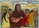 Hector Hyppolite. The Congo Queen. 1946. Enamel, oil, and pencil on cardboard, 20 x 27 5/8" (50.9 x 70.1 cm). Gift of Mr. and Mrs. Walter Bareiss