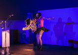 Ann Liv Young presents Theo and Leo on March 8, 2015. Presented at MoMA PS1 as part of VW Sunday Sessions 2014-2015. Photograph: Charles Roussel.