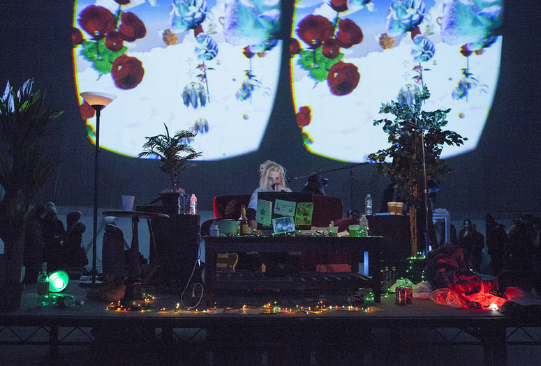 EMA: I Wanna Destroy on February 15, 2015. Presented at MoMA PS1 as part of VW Sunday Sessions 2014-2015. Photograph: Charles Roussel.