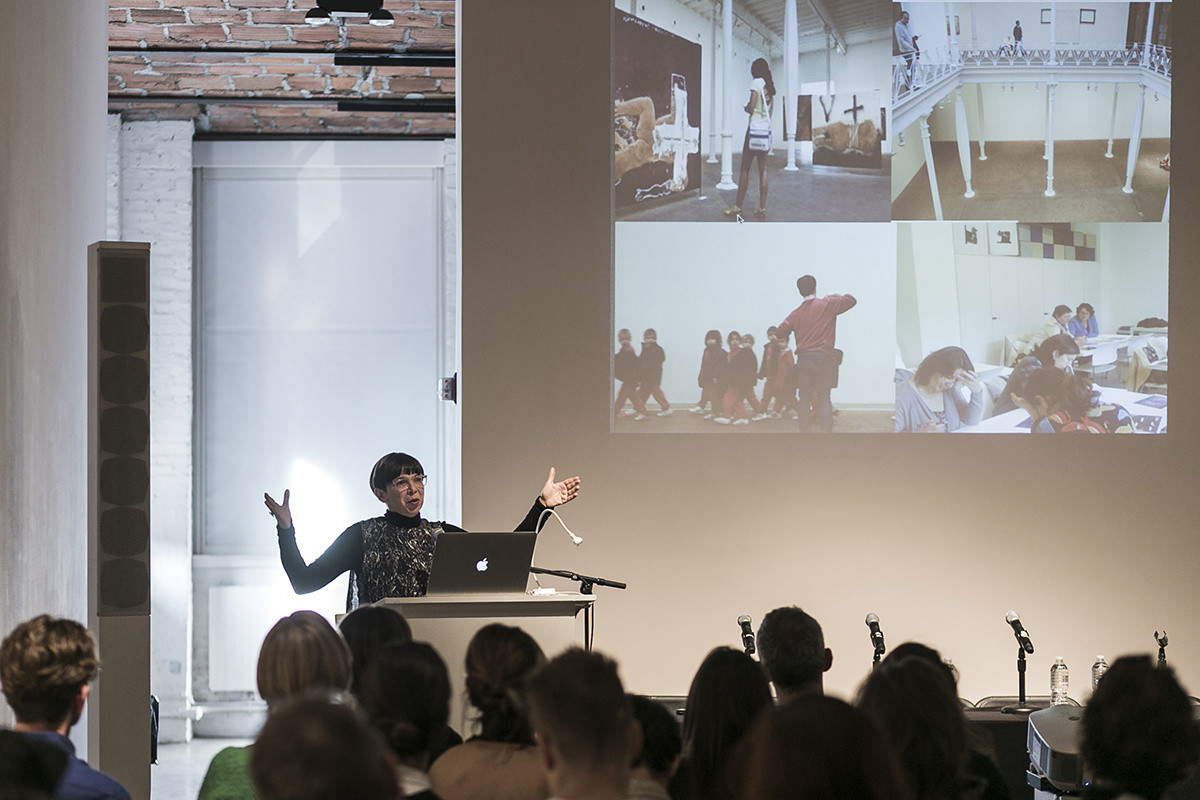 Perspectives on Retrospective by Xavier Le Roy. Presented at MoMA PS1 as part of VW Sunday Sessions 2014-2015. Photograph: Charles Roussel