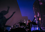 Kim Gordon and Jutta Koether on February 2, 2014. Presented at MoMA PS1 as part of VW Sunday Sessions 2013-2014. Photograph: Charles Roussel.
