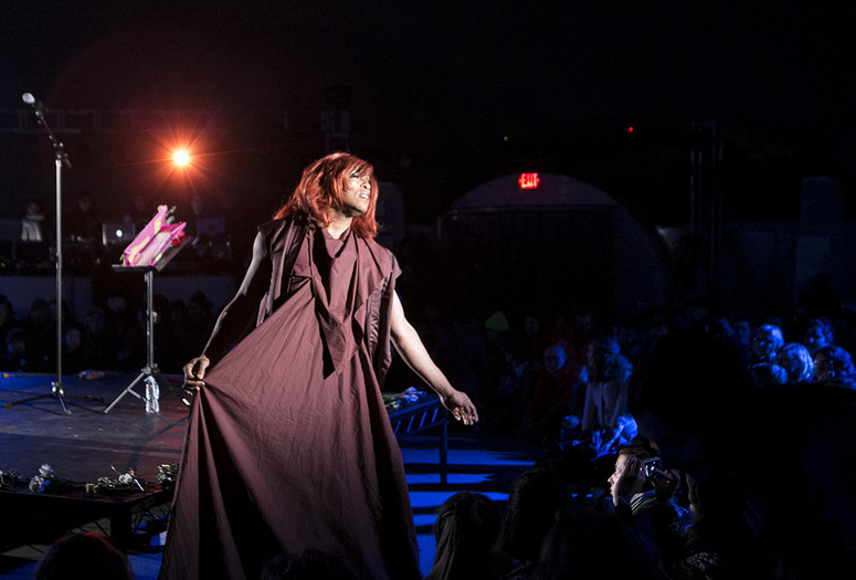 Girls Against God Magazine hosts Wolf Moon Gathering, an Afternoon of Performance on January 26, 2014. Presented at MoMA PS1 as part of VW Sunday Sessions 2013-2014. Photograph: Charles Roussel.