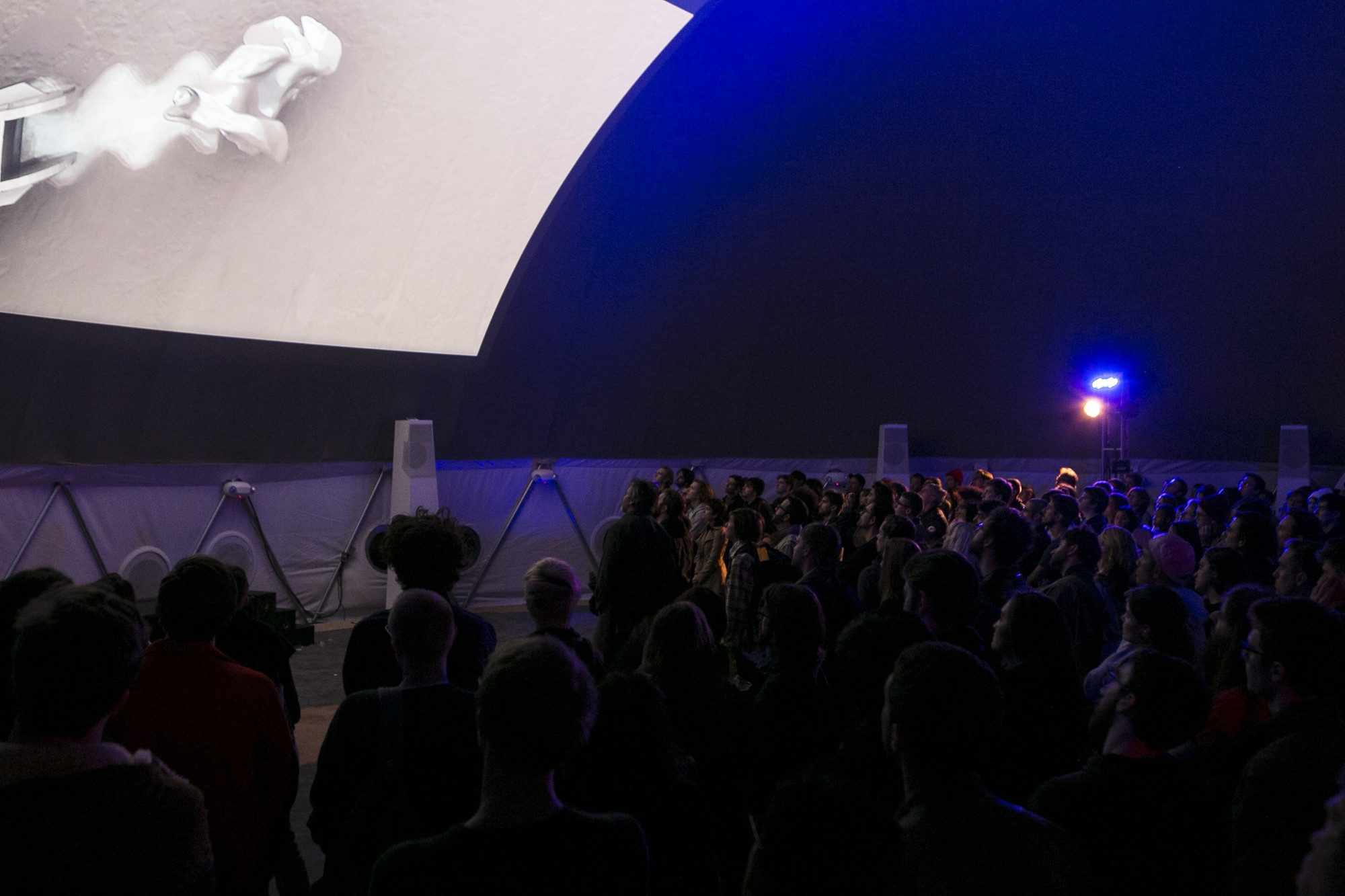 R Plus 6 / Affect Index by Daniel Lopatin & Nate Boyce on November 3, 2013. Presented at MoMA PS1 as part of VW Sunday Sessions 2013-2014. Photograph: Charles Roussel.