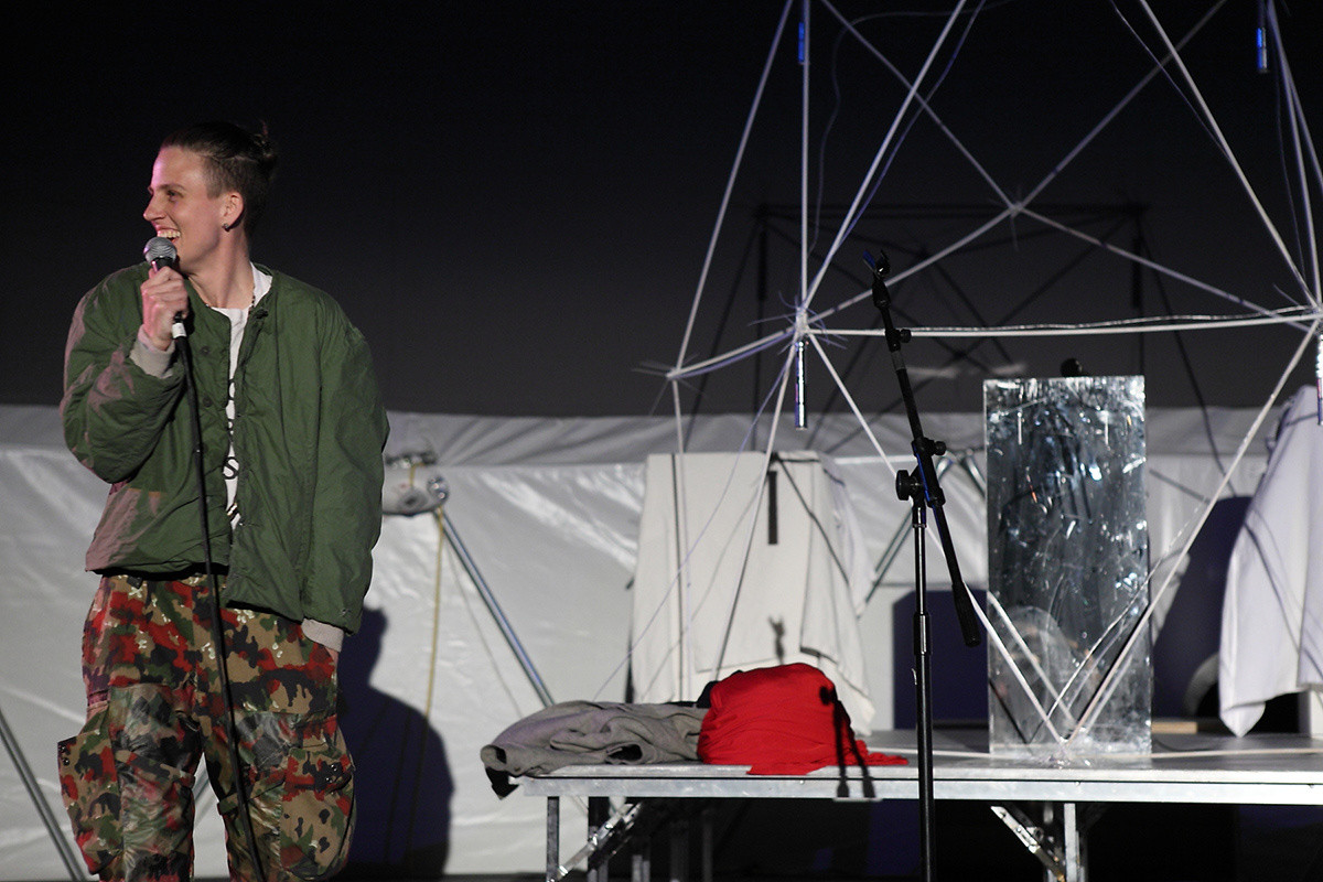 An Afternoon of Performances hosted by Randy Zine on March 24, 2013, presented at MoMA PS1 as part of VW Sunday Sessions 2012-2013. Photo by Charles Roussel.