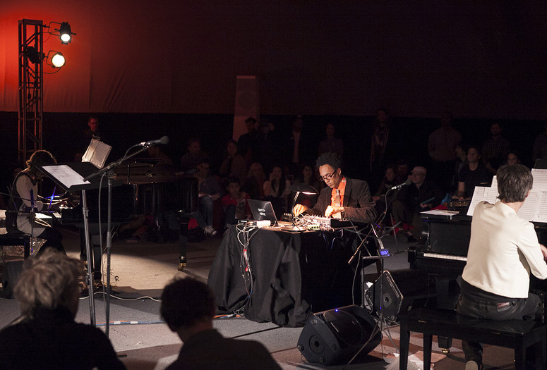 Jace Clayton’s The Julius Eastman Memorial Dinner on April 21, 2013. Presented at MoMA PS1 as part of VW Sunday Sessions 2012-2013. Photograph: Charles Roussel.