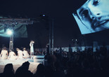 The Premiere of Multimedia Performance Bird Shit on April 7, 2013. Presented at MoMA PS1 as part of VW Sunday Sessions 2012-2013. Photograph: Charles Roussel.