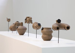 Gala Porras-Kim. Future Artifacts after West Mexico Ceramics: Los Angeles Index. 2017. Installation view, Labor Gallery, Mexico City. Image courtesy of Labor and the artist. Photo: Ramiro Chaves