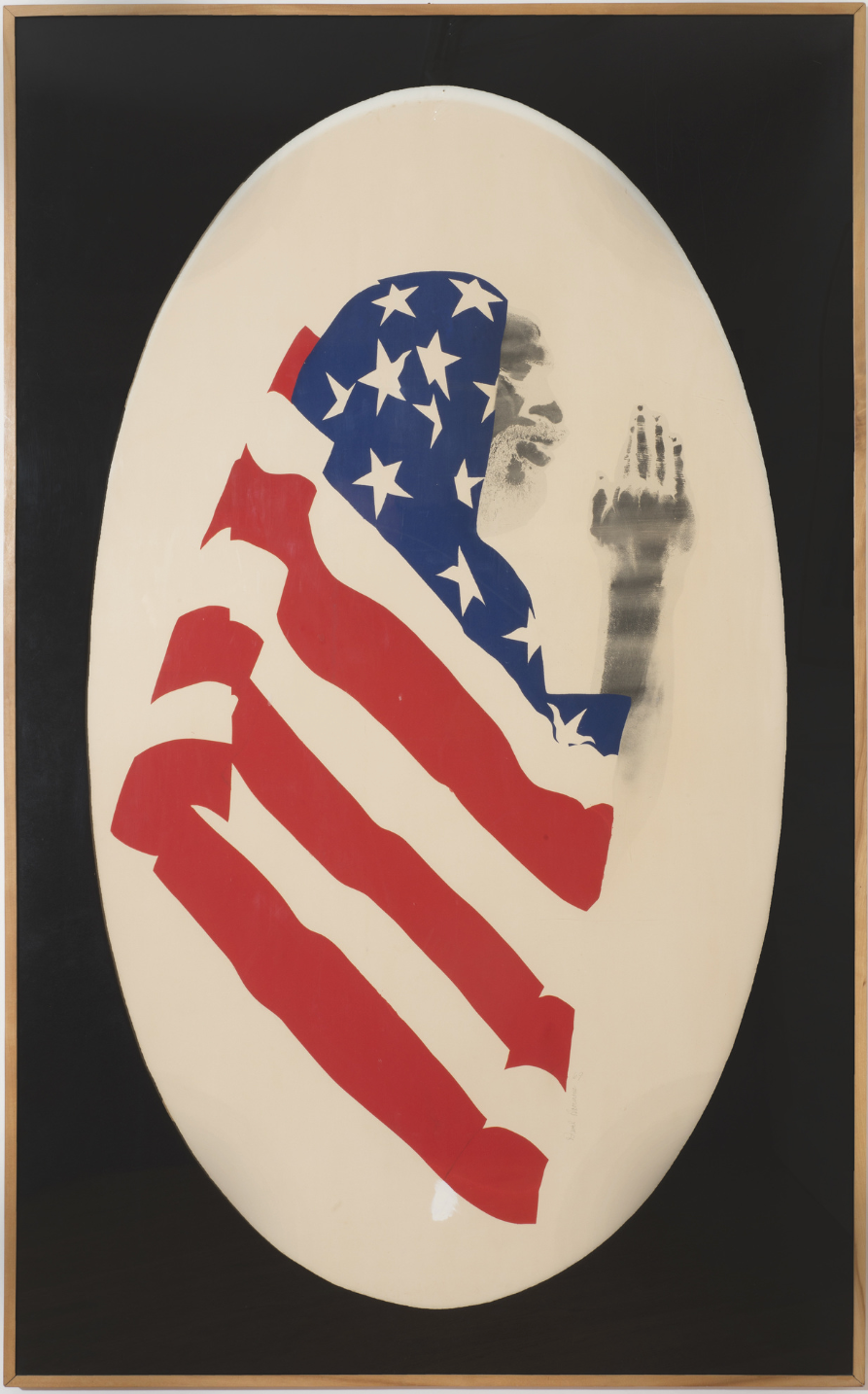 David Hammons. Pray for America. 1969