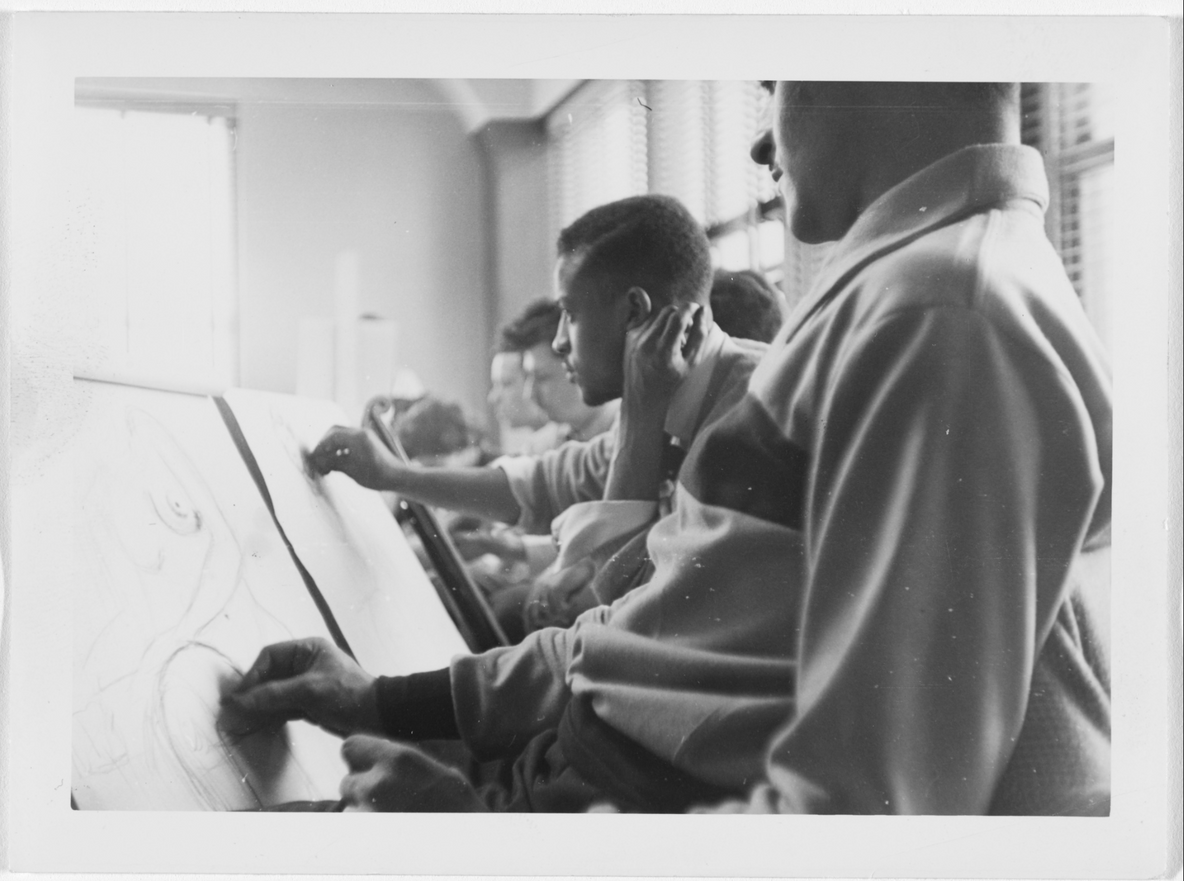 Charles White. Drawing class. c. 1950