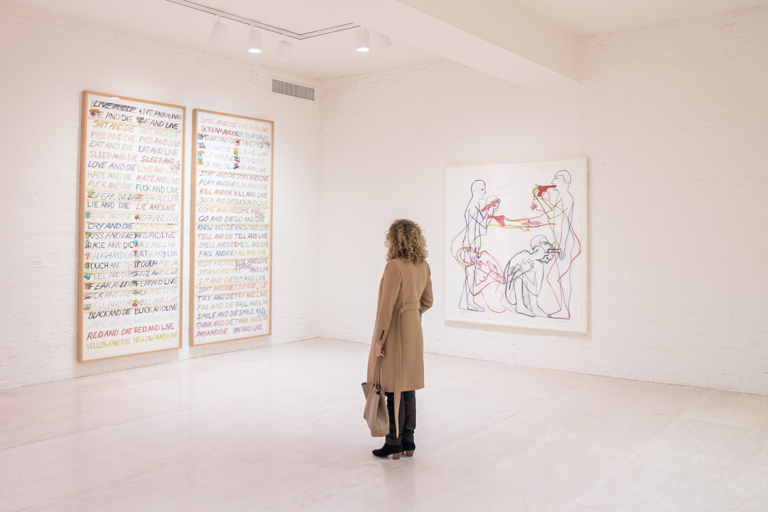 Installation view, Bruce Nauman: Disappearing Acts at MoMA PS1, New York (October 21, 2018–February 25, 2019, at MoMA and MoMA PS1). © 2018 Bruce Nauman/Artists Rights Society (ARS), New York. Digital image © 2018 The Museum of Modern Art, New York. Photo: Martin Seck