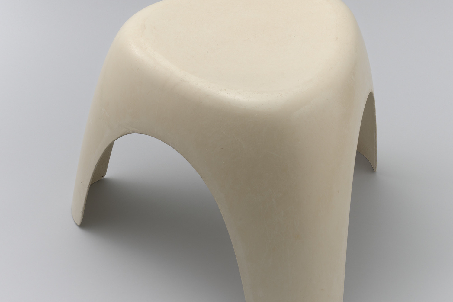 Sori Yanagi. Elephant Stool. 1954. Manufactured by Kotobuki Seating Company, Tokyo, Japan. Fiberglass, 32 14 3/4 x 20 3/4 x 19" (37.5 x 52.7 x 48.3 cm). Gift of Moon Palace Daisuke Enomoto