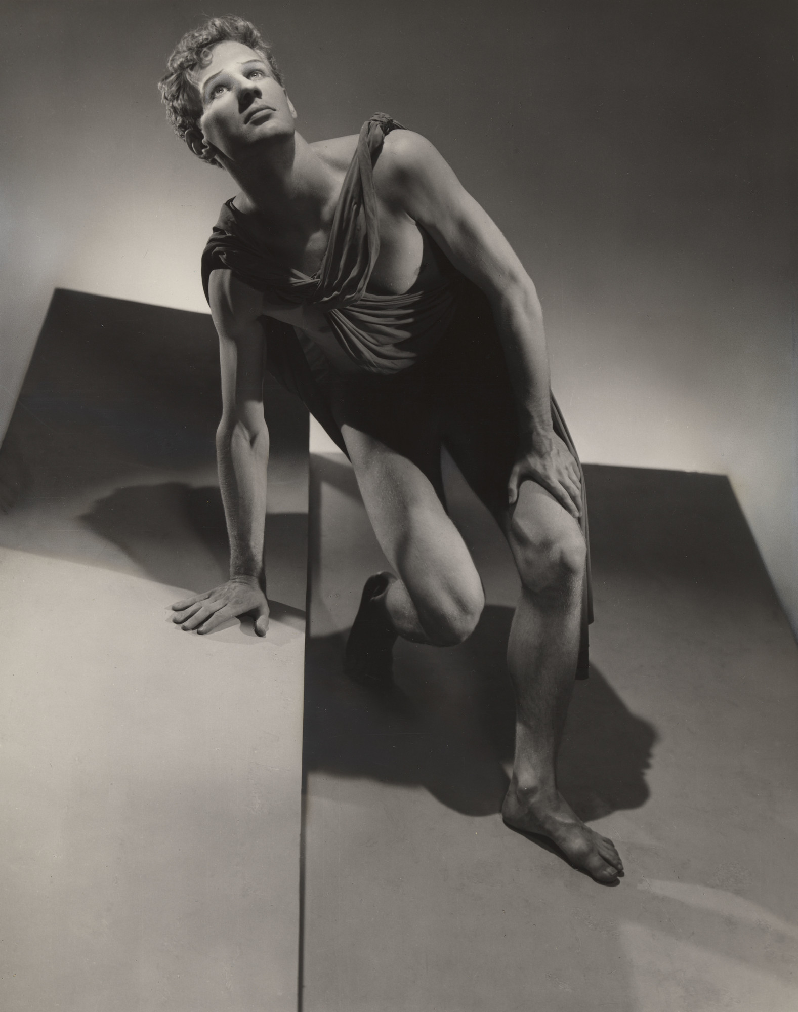 George Platt Lynes (American, 1907–1955). Lew Christensen in “Apollon Musagète,” June 24, 1937. Gelatin silver print . 13 1/4 × 11 ¾ in. (33.7 × 29.9 cm). The Museum of Modern Art, New York. Gift of Russell Lynes © 2019 Estate of George Platt Lynes 