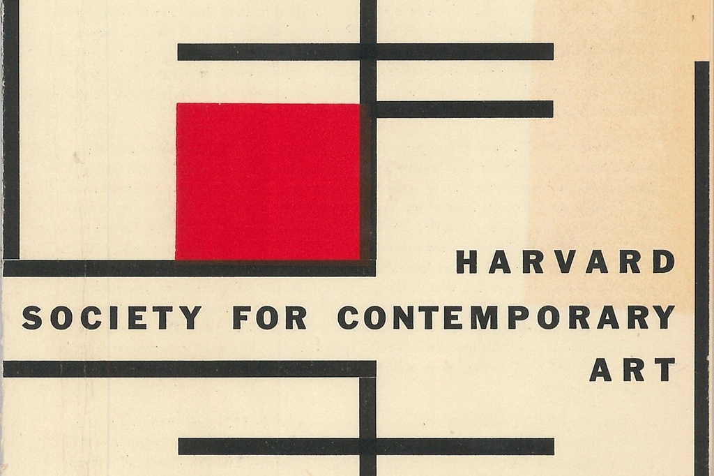 Pamphlet for the exhibition Bauhaus: 1919–1923 Weimar, 1924 Dessau, The Harvard Society for Contemporary Art, December 1930–January 1931. Harvard Society for Contemporary Art Scrapbooks, Vol. 2 (Autumn 1930–1933). The Museum of Modern Art Archives, New York