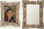 Frida Kahlo. Fulang-Chang and I. 1937 (assembled after 1939). In two parts, oil on composition board (1937) with painted mirror frame (added after 1939); and mirror with painted mirror frame (after 1939), framed painting, left 22 1/4 x 17 3/8 x 1 3/4&#34; (56.5 x 44.1 x 4.4 cm); framed mirror, right 25 1/4 x 19 x 1 3/4&#34; (64.1 x 48.3 x 4.4 cm). Mary Sklar Bequest. © 2019 Banco de México Diego Rivera Frida Kahlo Museums Trust, Mexico, D.F./Artists Rights Society (ARS), New York