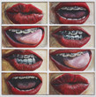 Gina Beavers. Who Has Braces. 2014. Acrylic and wood on canvas panel. Courtesy of the artist.