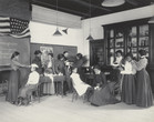 Frances Benjamin Johnston. Physiology. Class in emergency work. From The Hampton Album. 1899–1900. One from an album of 159 platinum prints, 7 9/16 × 9 1/2" (19.2 × 24.2 cm). The Museum of Modern Art, New York. Gift of Lincoln Kirstein