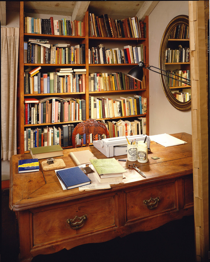 Kirstein's desk and library in his home in Weston, Connecticut. Photo: Jerry L. Thompson