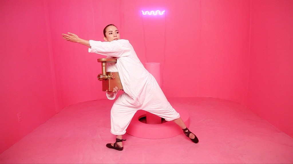 Jen Liu. *The Pink Detachment*. 2015. Single channel HD video, 19 minutes, 40 seconds. Courtesy the artist