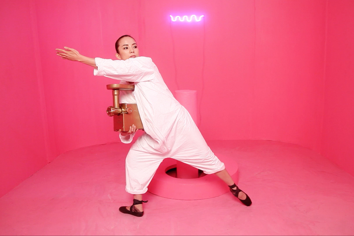Jen Liu. The Pink Detachment. 2015. Single-channel HD video, 19:40 min. Courtesy the artist